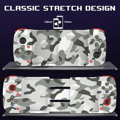 Megadream Mobile Game Controller Gamepad for iPhone iOS Android PC: Works with iPhone 16/15/14/13/12/11, iPad, Samsung Galaxy, TCL, Tablet, Call of Duty, Minecraft - Directly Play (Camouflage) - color: Camouflage