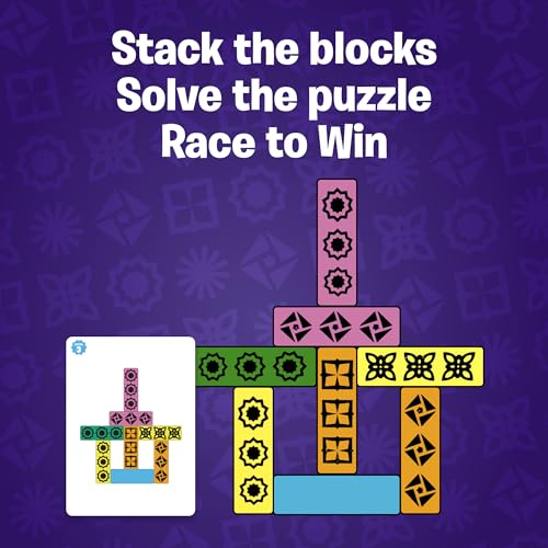 Blockwork by Uzzle Games - Fast-Paced Family Board Game - Multiple Difficulty Levels - Enjoyable and Challenging Puzzle Game – 2 to 4 Players – A Complete Family Night Fun Package - for Ages 4+ - style: Blockwork