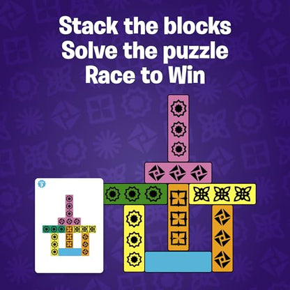Blockwork by Uzzle Games - Fast-Paced Family Board Game - Multiple Difficulty Levels - Enjoyable and Challenging Puzzle Game – 2 to 4 Players – A Complete Family Night Fun Package - for Ages 4+ - style: Blockwork
