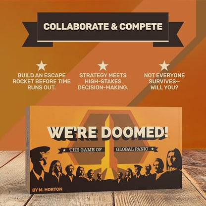 Breaking Games We're Doomed-Apocalypse Survival Board Game for 4-10 Players