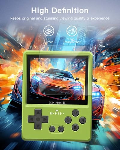 3 pack Screen Protector for GKD Pixel 2 Handheld Game Console, 9H Hardness Tempered Glass for GKD Pixel 2,Anti-Scratch, Bubble Free, HD Clarity
