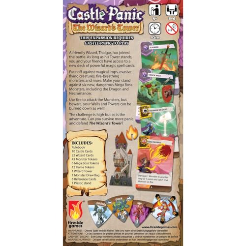 The Wizard’s Tower ⎸Castle Panic Expansion ⎸Board Game for Adults and Family ⎸Cooperative Board Game ⎸Ages 8+ ⎸for 1 to 6 Players - style: Wizard’s Tower Expansion