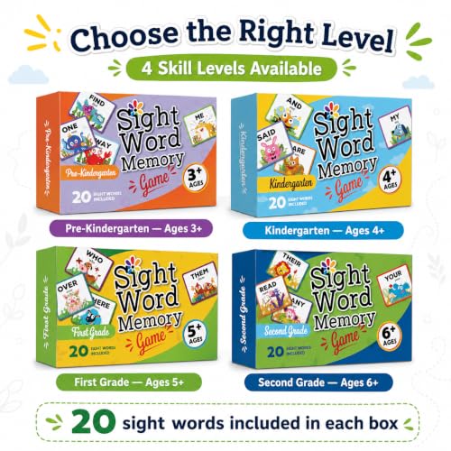 Urban Supply Sight Word Memory Game / Matching Game. Reading & Language Building for Grades Pre-Kindergarten Through Second Grade. Early Children's Educational Learn to Read (Pre-Kindergarten)