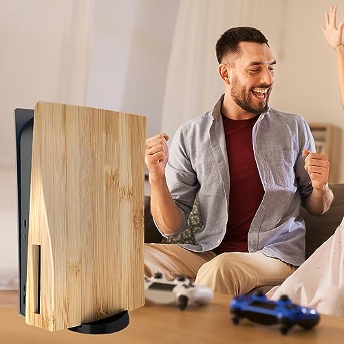 Face Plates Cover Skins Shell Panels for PS5 Disc Edition Console, Accessories for Playstation 5 Protective Faceplates (Wood Grain) - color: Wood Grain