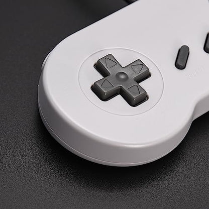 SAFFUN 2 Pack Wired SNES Controller, Fully Compatible With Original SNES/SFC - [Plug and Play] (Multi-Color Keys) - color: Wired Multi-Color Keys