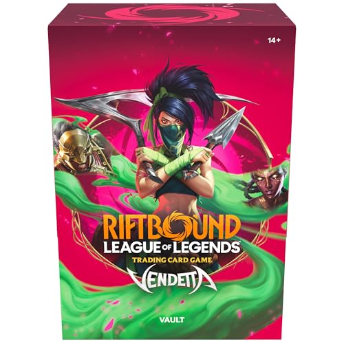 Riftbound: League of Legends TCG Vendetta - Vault -Bundle Collection Set: 6 Booster Packs, Runes, 3 Token Cards, Trading Card Game, Randomly Assorted