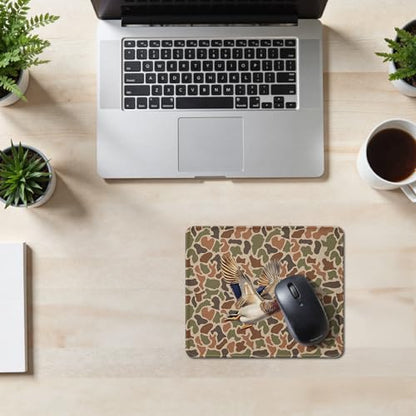 Mallard Duck Camo Mouse Pad, Duck Hunting Hunter Gifts, Camo Wildlife Waterfowl Animal Mouse Pad for Home Office Computer Gaming Desk Essentials, 9.5x7.9 Inch - color: 11Child