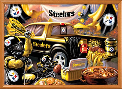 Masterpieces 1000 Piece Steelers Puzzle – Officially Licensed NFL Pittsburgh Steelers Jigsaw for Adults and Family – Non-Glare Finish, Eco-Friendly, Collectible Game Day Puzzle - style: Pittsburgh Steelers
