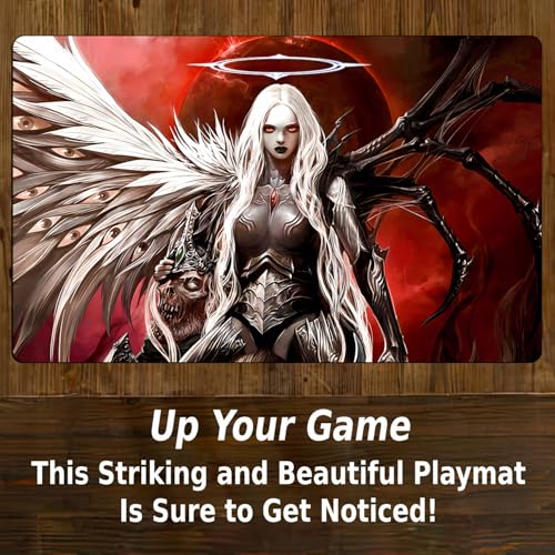 MTG Play Mat, TCG Play Mat for DTCG CCG RPG 24 x 14 inches Trading Card Playmats with Storage Bag Smooth Rubber Surface Battle Game - color: Pattern11