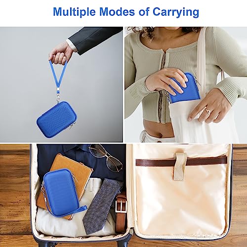 Canboc Camera Case for Canon PowerShot G7 X Mark III/ G7X Mark II Digital 4K Vlogging Camera, Point and Shoot 4K Video Camera Bag, Zipper Mesh Pocket fits USB Cable, Batteries, Blue - color: Blue