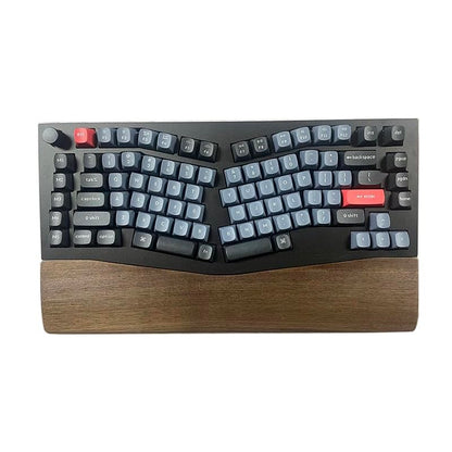 Ergonomic Wooden Wrist Rest Solid Wood Walnut for Keychron Q8 - color: Walnut Q8 Wrist Rest