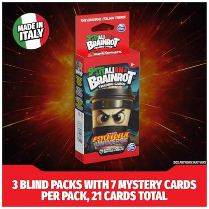 Skifidol Italian Brainrot Official Trading Card Game 3-Pack Blind Booster Box, 21 Cards of Wave 1: Psychedelic Universe, Collectible TCG, for Ages 8 & Up - style: 3-Pack Blind Booster Box, 21 Cards