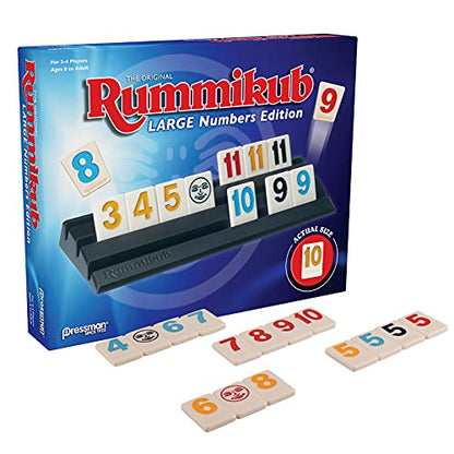 Pressman Rummikub Large Numbers Edition - The Original Rummy Tile Game