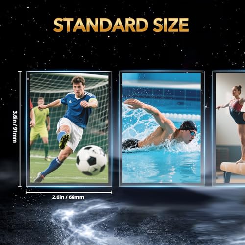 800 Counts Card Sleeves, Premium Clear Polypropylene (PP) Card Sleeves, Penny Trading Cards are Suitable for Standard Trading Cards, Gaming, Sports, Baseball, Soccer Cards