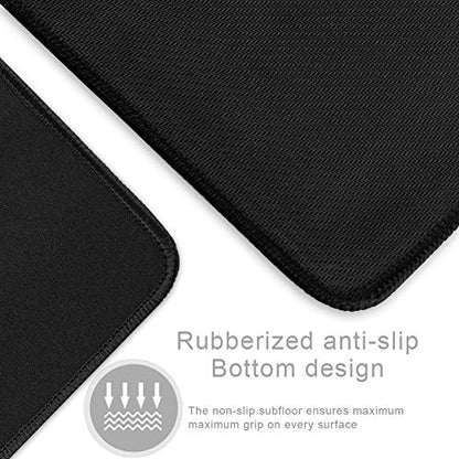 XXL Professional Large Mouse Pad & Computer Game Mouse Mat (35.4x15.7x0.12IN, 90x40 Black) - color: 90x40 Black, size: 35.4x15.7x0.1IN