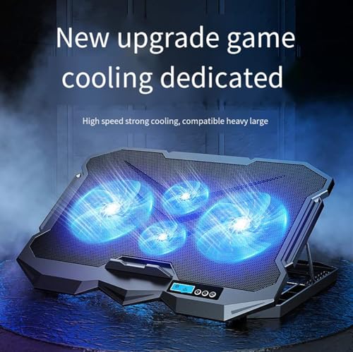 Laptop Cooling pad for Asus ROG Zephyrus G14 Gaming laptops, Laptop Cooler with 4 Fans, LCD Display Screen, 4 Height, 2 USB-A Port Laptop Stand