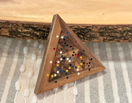 Color Match Triangle Wooden Puzzle Brain Teaser - style: Triangle Color Match