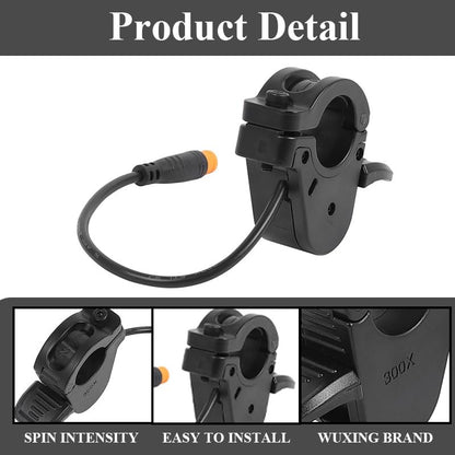 E-Bike Thumb Throttle 300X,Waterproof 3 Pin for 7/8" Handlebars | Ebike Throttle 3 Pin for 7/8inch 22mm Left and Right Handlebars for 12V/24V/36V/48V/52V/60V/72V Electric Bikes & Scooters