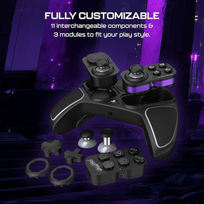 Turtle Beach Victrix Pro BFG Reloaded Wireless Gaming Controller for PS5 | PS5, PS4, PlayStation, PC, Modular, Fightpad Module, Hall-Effect Sticks, Triggers, 4 Remappable Buttons, Esports, Black - color: Black