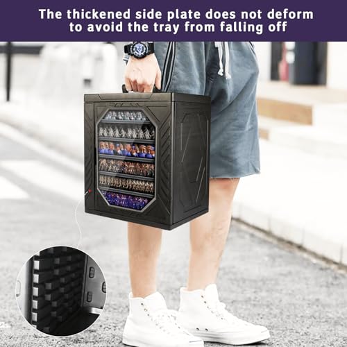 Miniature Carrying Case, Display and Transport Action Figure Display case for Warhammer 40k. (rectangular)