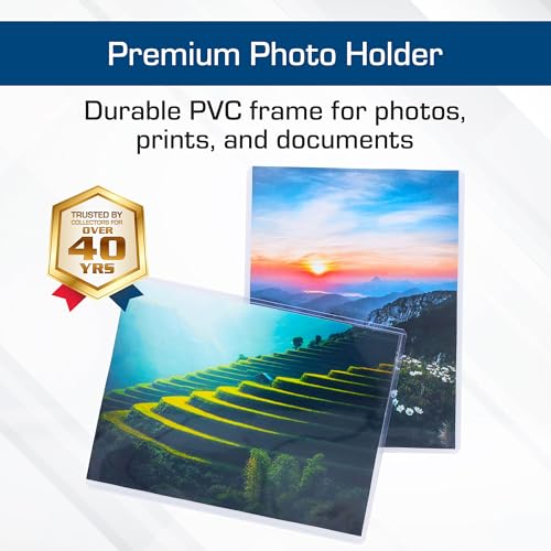 BCW 6X8 Toploaders for Photos | 25-Pack | 6x8 Toploaders,Clear Rigid PVC Protectors | Perfect for Photos, Trading Cards and, Baseball Card Protectors