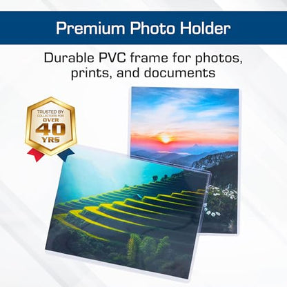 BCW 6X8 Toploaders for Photos | 25-Pack | 6x8 Toploaders,Clear Rigid PVC Protectors | Perfect for Photos, Trading Cards and, Baseball Card Protectors