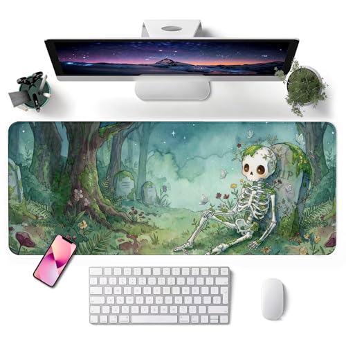 Mouse Pad, Desk Mat, 31.5x11.8in Large Mousepad, Forest Remains | Desk Pad with Stitched Edge & Rubber Non-Slip Bottom, Gaming Mouse Pad, Extended Mousepad for Home, Office - color: Forest Remains