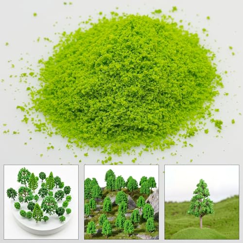 Cayway 5 Color Tree Powder Model, Simulation Tree Powder, Simulation Flower Modelling Powder, DIY Model Trees Basing Material Kit for Building Model Railway Fairy Garden Diorama Scenery - style: Style A