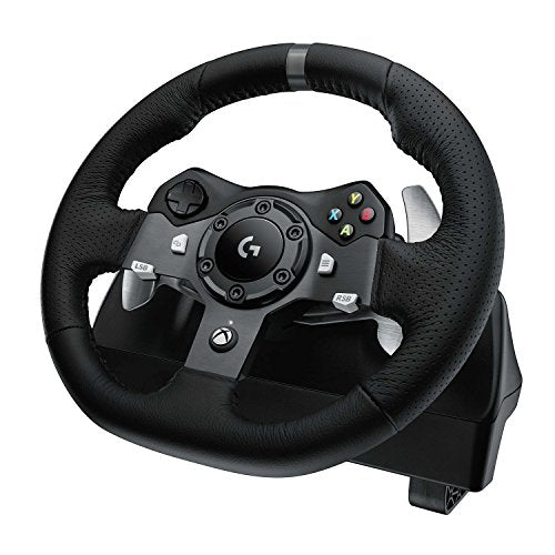 Logitech G920 Driving Force Racing Wheel for Xbox One and PC - Cable - USB - Xbox One, PC (Renewed)