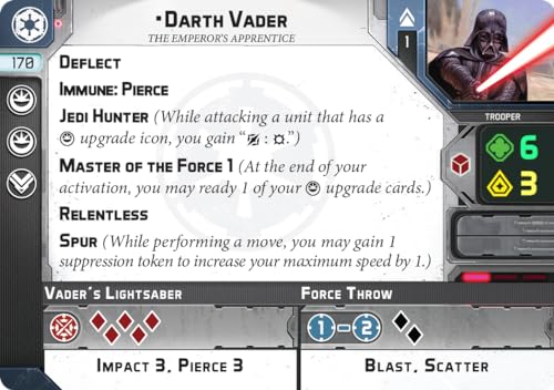 Star Wars: Legion Darth Vader OPERATIVE EXPANSION - Unleash the Dark Side! Tabletop Miniatures Game, Strategy Game for Kids and Adults, Ages 14+, 2 Players, 3 Hour Playtime, Made by Atomic Mass Games - style: Galactic Empire Expansions: Darth Vader Operat