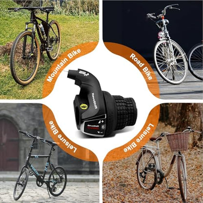 Revoshift MTB Bike Bicycle Right Shift Lever, SL-RS35 6/7 Speed Bicycle Twist Grip Gear, Bike Handle Shifter for Mountain Bicycle - color: SL-RS35-6R