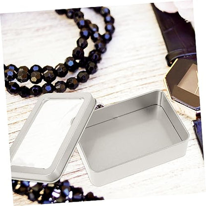 Dice Organizers Storage Portable Tin Box Lid with Foam Liner Small Dice Storage Case for Games Metal