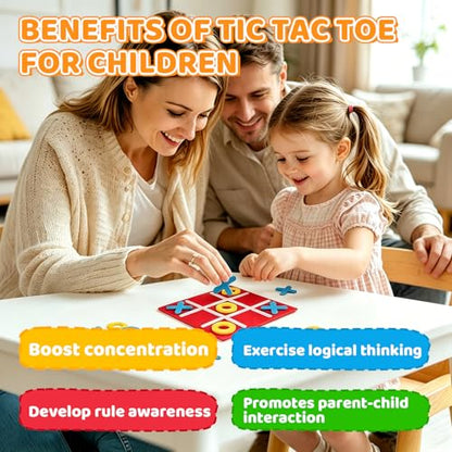 72 Pcs Tic Tac Toe Board Game for Kids and Family, Tic Tac Toe Birthday Party Favors, Easter Goodie Bag Stuffers for Kids, Classroom Prizes Elementary and Mini Games for Travel