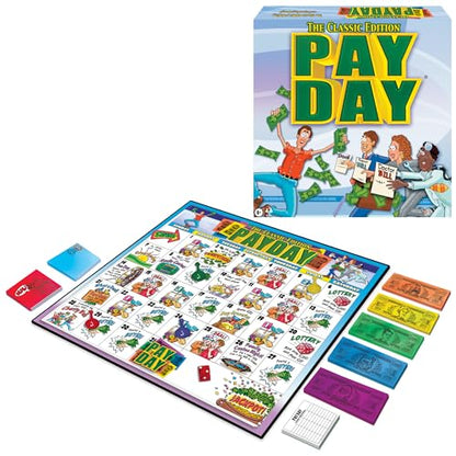 Winning Moves The Game of Pay Day, Make & Spend Money for Fun | Popular 1970's Artwork, 2-4 Players, Ages 8+