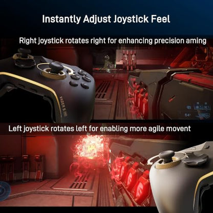 FLYDIGI VADER 5S Wired Controller for XBOX Series X|S, XBOX One, Windows | FORCEFLEX Adjustable Tension Structure, Hall Effect NO DRIFT, FORCESWITCH Triggers, 6 Remappable Buttons, 3.5mm Audio Jack