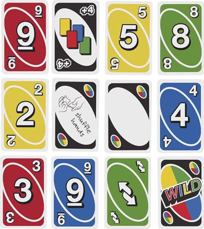 Mattel Games UNO Card Game for Family Night with Cards Specially Designed for Left-Handed Players in Collectible Tin Box - style: UNO Left Hand