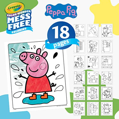 Crayola Peppa Pig Color Wonder Activity Set, Mess Free Peppa Pig Coloring Pages for Toddlers, Peppa Pig Toys, Toddler Gifts - style: Peppa Pig