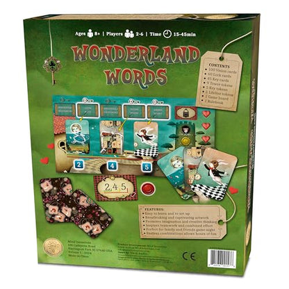 Alice in Wonderland Words | Game of Words and Imagination for the Whole Family | Engaging, Cooperative, and Creative | Ages 8+ | 2-6 Players | 15-45min Playtime