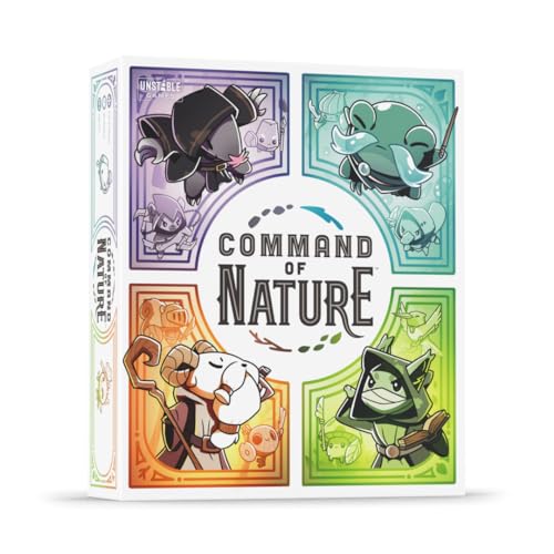Unstable Games Command of Nature Card Game - Nature-Themed Strategy Game for 2-6 Players, Ages 8 and Up - Family Game Night Card Game from The Creators of Unstable Unicorns and Here to Slay - color: Base Game