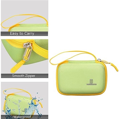 Tourmate Hard Storage Case for GoCube Edge, The Connected Electronic Bluetooth Cube - Award-Winning 3x3 Speen Cube (Box for Sale) - color: Green & Yellow