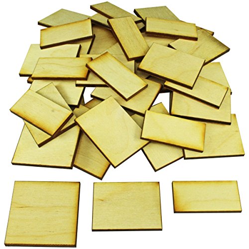 LITKO Rectangle & Square Plywood Miniature Bases | 15mm DBA & DBX | Set of 50 | 3 Sizes: 20x40mm to 40x40mm | Compatible with De Bellis Antiquitatis & Historical Wargames