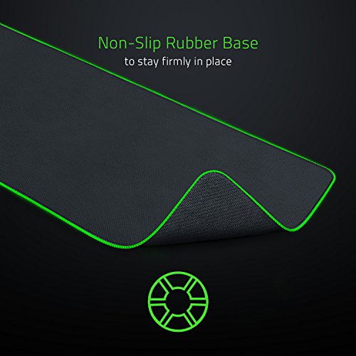 Razer Goliathus Extended Chroma Gaming Mousepad: Customizable Chroma RGB Lighting - Soft, Cloth Material - Balanced Control & Speed - Non-Slip Rubber Base - Classic Black - size: 11.6L x 36.3W inches