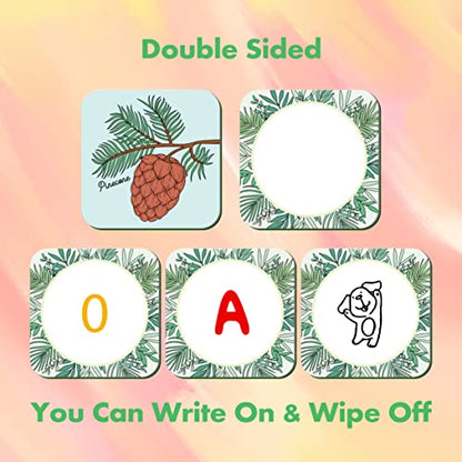 Hebayy Memory Matching Game, 72 PCS Grow A Garden Matching Cards for Toddlers 36 Designs Memory Cards Educational Toys for Preschool 4 5 6 Years Old - style: Garden