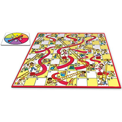 Classic Chutes and Ladders, with 1970's Art, by Winning Moves Games USA | 2-4 Players, Ages 3+