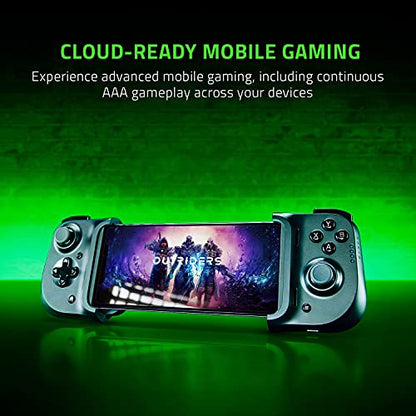 Razer Kishi Mobile Controller for iPhone iOS: Works with iPhone X, 11, 12, 13, and 13 Max - Includes 1 Month Xbox Game Pass Ultimate, xCloud, Stadia, Luna - Lightning Port Passthrough - MFi Certified - style: For iPhone (Xbox)