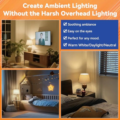 MagixPro Remote Rechargeable Light Bulbs, USB & Socket Charging, 1800mAh Battery, Dimmable LED Bulb for Hardwired & Non-wired Lamps Sconces, Touch + Remote Control, Wall Switch Compatible, 2 Pack - color: White