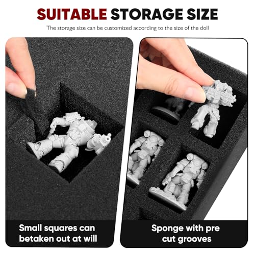 Miniature Storage Carrying Figure Bag -108 Slot Figurine Minature Carrying Case,Compatible with D&D and More(Bag Only) (Texture) - color: Texture