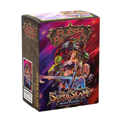 Dragon Shield | Matte Art Sleeves | Super Slam | 100 CT - Smooth & Tough Premium TCG Sleeves | Compatible with Pokemon, Flesh & Blood, One Piece & Magic the Gathering - color: Super Slam