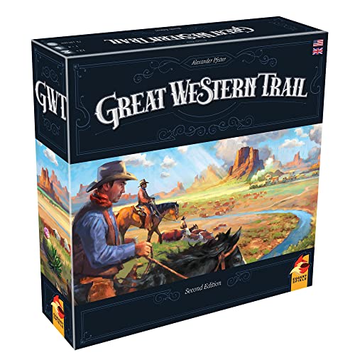 Asmodee Great Western Trail 2nd Edition Board Game - Epic Strategy Board Game for Ranchers and Adventurers, Family Game for Kids & Adults, Ages 12+, 1-4 Players, 75-150 Min Playtime