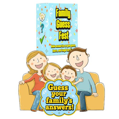 How Well Do You Know Your Family? Fun Guessing Game for Family Game Night | Family Bonding Activities | Fun Family Card Games For Kids, Teens & Adults | Easy Family Game Night | Ages 8+, 3-8 Players